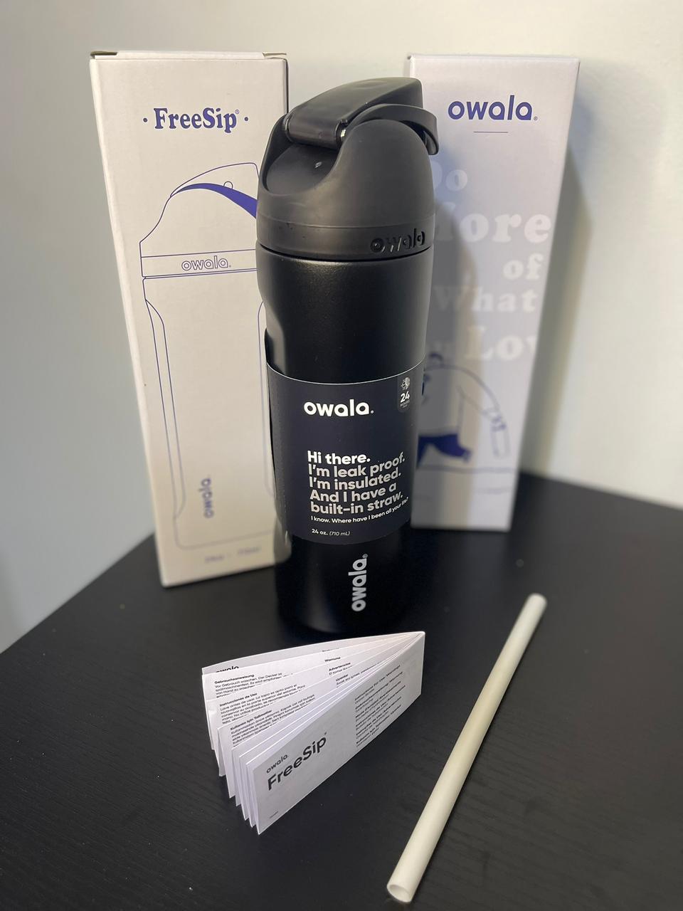 Termo Negro 710ml – Térmico con Popote