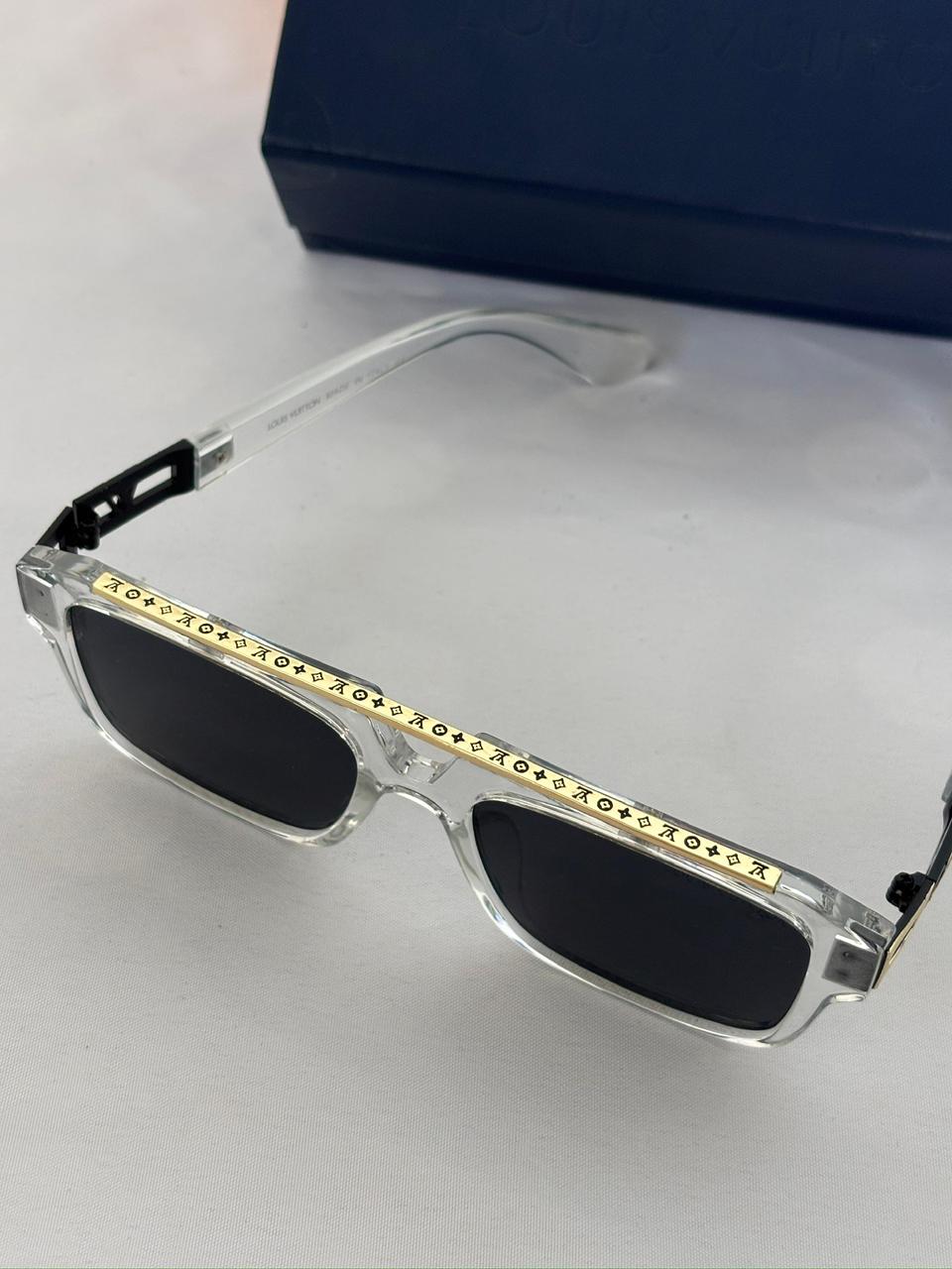 Lentes de Sol Estilo LV – Diseño Premium con Detalles Dorados