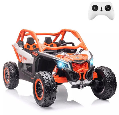 COCHE ELECTRICO MONTABLE PARA NIÑOS CAN AM BRP MAVERICK X3 / 2 BATERIAS 24V Y CONTROL REMOTO
